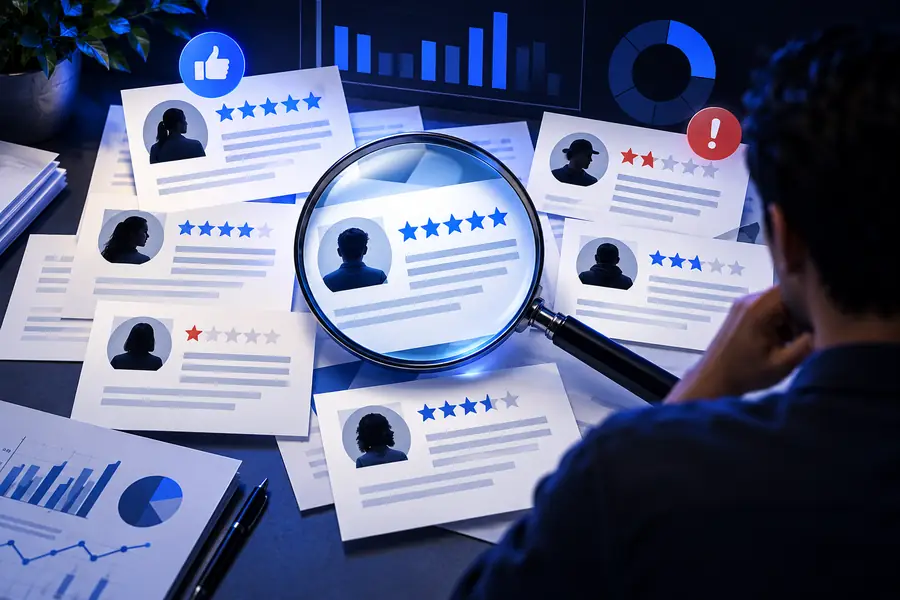Illustration associated with an example of reviewing Localo feedback