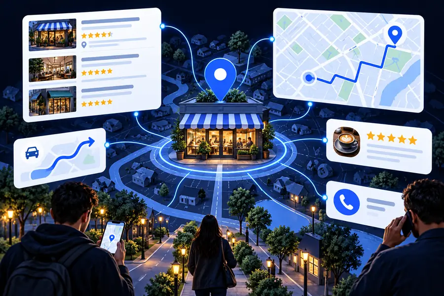 Optimized Google Business Profile and local search information